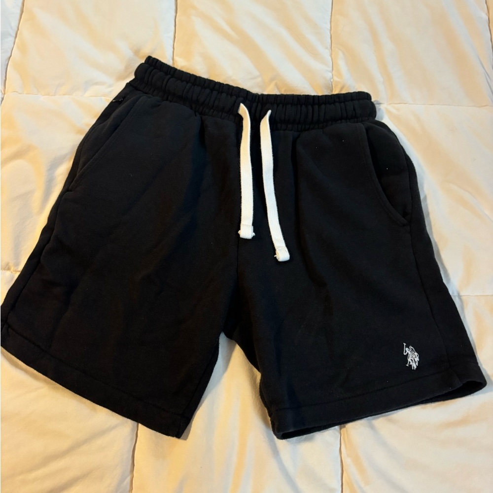 U.S. Polo Assn. Black Athletic Men's Shorts